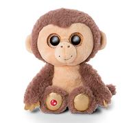 NICI Glubschis: Glubschis Hobson scimmietta Peluche 15 cm - Morbida Scimmia Giocattolo con Grandi Occhi Luccicanti - Simpatici Pupazzi Animali dello Zoo per Il Gioco e Le Coccole, Marrone/Beige