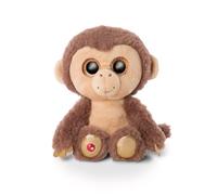 NICI Glubschis: Glubschis Hobson scimmietta Peluche 15 cm - Morbida Scimmia Giocattolo con Grandi Occhi Luccicanti - Simpatici Pupazzi Animali dello Zoo per Il Gioco e Le Coccole, Marrone/Beige