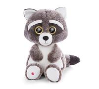 NICI L'Originale-Glubschis Clooney 45 cm - Procioni di Peluche con Grandi Occhi Luccicanti - Morbidi Animali di pezza per Gli Amanti dei Pupazzi Imbottiti, Colore Grigio/Bianco, 47187