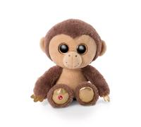 NICI Glubschis: L'Originale - Glubschis Hobson scimmietta Peluche 25 cm - Morbida Scimmia Giocattolo con Grandi Occhi Luccicanti - Simpatici Pupazzi Animali dello Zoo per Il Gioco e Le Coccole, marrone/beige