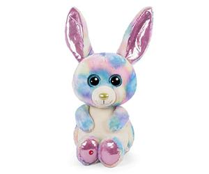 NICI Glubschis: L'Originale - Glubschis Rainbow Candy Coniglietto 45 cm - Coniglio Imbottito con Grandi Occhi Luccicanti - Soffici Animali di Pezza per Gli Amanti dei Peluche