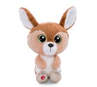NICI Glubschis: l'originale - Glubschis Rehkitz Feena 15 cm, peluche seduto con grandi occhi glitterati, peluche per gli amanti dei peluche