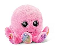 NICI Glubschis: L'originale - Poli il polpo pupazzo 14cm, Animali marini per gli amanti dei pupazzi imbottiti, Peluche polipetto con pelliccia rosa e grandi occhi luccicanti per il gioco e le coccole