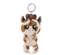 NICI Schlüsselanhänger 9cm L'Originale - Portachiavi Giraffa Glubschis Halla 9 cm - Peluche Zoo - Simpatico Ciondolo Animale per cordini Porta Chiavi Ragazzi, Animalier, Colore Beige/Marrone, 46940