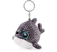 NICI Glubschis: L'Originale squalo Portachiavi Ferris 9 cm Ciondolo Creatura Marina per cordini e tiralampo, Porta Chiavi Animali Ragazzi - Piccoli Peluche, Colore Nero/Argento, 46961