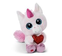 NICI Glubschis: l'Originale - Unicorno Glubschis Wubby Wub 15cm I Pupazzo Seduto con Grandi Occhi Luccicanti I Morbido Animale di Pezza per gli Amanti dei Peluche - 47881
