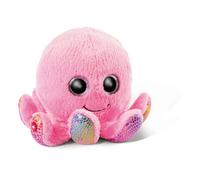 NICI Glubschis: L'Originale - Poli Polpo Giocattolo 22 cm - Animali marini di Peluche per Amanti dei Pupazzi Imbottiti, Pelliccia Rosa e Grandi Occhi Luccicanti per Il Gioco e Le Coccole, Multicolore