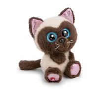 NICI Glubschis, Selma, 15 cm, beige - 63024 | Morbido gatto siamese di peluche, da coccolare e con cui giocare, per bambini e adulti, fantastica idea regalo