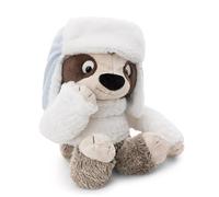 NICI Izzy Icetumbler Bradipo di peluche con berretto, morbido e tenero pupazzo per coccole e giochi, per adulti e bambini, 35 cm, beige - 62422