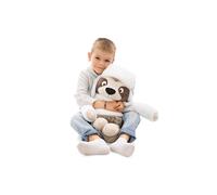 NICI Izzy Icetumbler Bradipo di peluche con berretto, morbido e tenero pupazzo per coccole e giochi, per adulti e bambini, 50 cm, beige - 62430