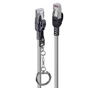 NICI Key Ring Classic Bear (Lindy 0.3m Cat.6A S/FTP Locking Network Cable, Grey) NEW