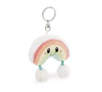 NICI- Keyholder Rainbow 7cm 62302 Nibsi Portachiavi a Forma di leprotto, Compagno Fedele per Lo Zaino o la Borsa di Grandi e piccini, 7 cm, Multicolore