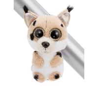 NICI MagGLUBSCHIS Lince Lenzo, 9 cm - 63283 | Peluche con magnete, aderisce a superfici metalliche, idea regalo pratica e originale per gioco e collezione