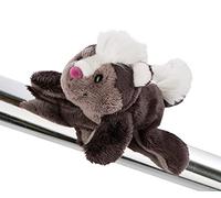 NICI- Animal Magnete MagNICI puzzola Chiala Skunk 12cm, Colore Nero/Grigio, 12 cm, 47335