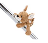 NICI MagNICI 62264 René Roebuck Capriolo portafortuna di peluche con calamita, aderisce a superfici metalliche, lavagne magnetiche e maNICI della borsa diventando un compagno di viaggio, 12 cm