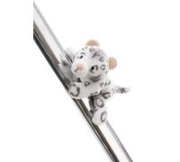 NICI MagNICI 62404 Eleni Snowbell Leopardo delle nevi di peluche con calamita, aderisce a superfici metalliche, lavagne magnetiche e maNICI della borsa diventando un compagno di viaggio, 12 cm