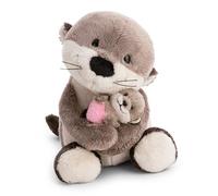 NICI Morbida lontra di peluche, 20 cm, 6 cm, marrone - 62844