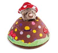 NICI Morbido Cuscino con Talpa e Mucchietto di Terra - Guanciale di Peluche Sostenibile per Bambine, Bambini e Neonati - Soffice Cuscino, 23 x 19 cm - 48210