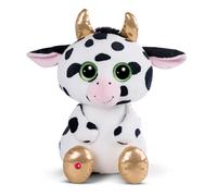 NICI Glubschis: l'Originale - Mucca Moolon 45cm I Mucca Seduta con Grandi Occhi Luccicanti I Animale di Pezza per gli Appassionati di Peluche - 47828