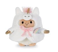 NICI mymochi 62582 Set di Peluche, pecorella Wools con Arcobaleno e Costume da Unicorno, Morbido e Simpatico Pupazzo Kawaii per Coccole e Giochi, 8 cm, Bianco, Confezione Regalo da 8,5 x 6,5 x 10 cm
