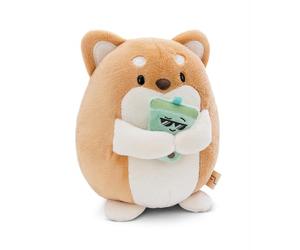 NICI MYMOCHI Cane di peluche Hiro 27 cm con bubble tea beige - Simpatico peluchetto con imbottitura morbida per giochi e coccole, perfetto come idea regalo per bambini e adulti - 61158