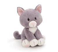 NICI Gatto di peluche morbido, tenero pupazzo per coccole e giochi, per adulti e bambini, 20 cm, grigio - 62139