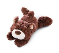 NICI Orsetto di peluche sdraiato 50cm - Animali di pezza ecosostenibili per bambine, bambini, bebè - Soffice pupazzo imbottito da collezione per gioco e coccole - Morbido orso giocattolo marrone cacao