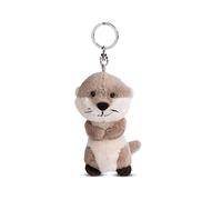 NICI- Otter 2024 lontra Oda 10cm Grigia-Dolcissimo Ciondolo sostenibile a Forma di Animale con Anello per cordini e Portachiavi, 49142