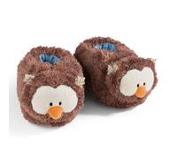 NICI Gufo Oscar Taglia 34-37 (M) Marroni-Calde Peluche sostenibile Bambine-Calzature a Forma di Animale con Suola Antiscivolo-Pantofole, Colore, 34-34(M), 48934