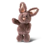 NICI Peluche Coniglietto Marrone Scuro con Orecchie Scintillanti 20cm, Colore, 20 cm, 46334