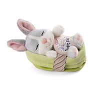 NICI Peluche Coniglio Grigio 12 cm - Pupazzo in Morbido Peluche, Animaletto di Peluche da Coccolare e con cui Giocare, per Bambini e Adulti, 48706, Idea Regalo, Grigio Chiaro