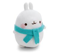 NICI Peluche di Molang con sciarpa, morbido e tenero pupazzo per coccole e giochi, per adulti e bambini, bianco, in confezione regalo - 62227