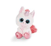 NICI Glubschis Unicorno Milky-Fee 15 cm, Peluche con Grandi Occhi Glitterati, Colore Nero, M, 45563