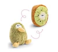 NICI- Peluche Kiwi con Funzione Reversibile 15 cm 2 in 1-Verde-Morbido Ideale da abbracciare, per Giocare e Come Compagno a casa, all’Asilo o in Viaggio | 62991, Colore