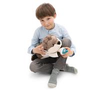NICI Peluche Lontra Ophelio con Pesce, 35 cm - 63236 | Morbido e tenero, perfetto da coccolare e regalare, ideale per bambini e adulti in ogni occasione