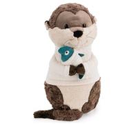 NICI Peluche Lontra Ophelio con Pesce, 40 x 20 cm - 63252