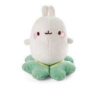 NICI- Peluche MOLANG su Trifoglio 12cm, Colore Bianco, 48872