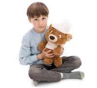 NICI Peluche Orsetto Cappuccino, 35 cm - 63233 | Morbido e tenero, perfetto da coccolare e regalare, ideale per bambini e adulti in ogni occasione