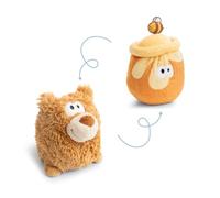 NICI- Peluche Orso con Funzione Reversibile 15 cm 2 in 1-Marrone-Morbido Ideale da abbracciare, per Giocare e Come Compagno a casa, all’Asilo o in Viaggio | 62992, Colore