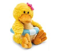 NICI Pooline Morbida paperella di peluche, 35 cm, giallo - 62898 | Con salvagente, soffice e coccolosa per gioco e tenerezza, ideale per bambini e adulti, bella idea regalo