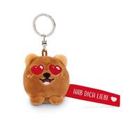 NICI Portachiavi con orsetto Hab dich lieb! 5 cm - marrone - compagno fedele per zaino o borsa, portachiavi per piccoli e grandi | 62040