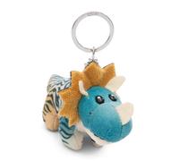 NICI Portachiavi Dino Cerastupsy 10 cm blu - Dolcissimo ciondolo sostenibile a forma di animale con anello per cordini e pendenti