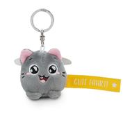 NICI Portachiavi gatto Buon viaggio 5 cm grigio fedeltà compagno per zaino o borsa, portachiavi per piccoli e grandi | 62054