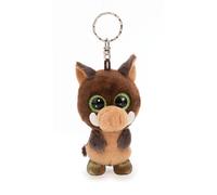 NICI Portachiavi GLUBSCHIS Cinghiale Tartufo Fluffle 9cm marrone - Delizioso ciondolo in forma di animale in morbido peluche con anello per cordini e pendenti
