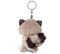 NICI 45550 - Procione Clooney Glubschis, con Grandi Occhi Glitterati, Grigio/Bianco, 9 cm