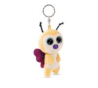 NICI Portachiavi GLUBSCHIS Farfalla Sunshine Lou 9cm - giallo - Compagno di peluche per zaino o borsa, charm coccola con anello metallico per portachiavi | 61842