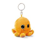 Portachiavi GLUBSCHIS Polpo Olly Polly 9cm - arancione - Compagno di peluche per zaino o borsa, charm coccola con anello metallico per portachiavi | 61840