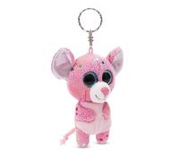 NICI- Portachiavi GLUBSCHIS Topo Miss Mausie 9cm Rosa-Delizioso Ciondolo in Forma di Animale in Morbido Peluche con Anello per cordini e Pendenti, Colore, 49691