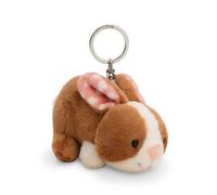 NICI Portachiavi Coniglio Hopsala 10cm - marrone - Compagno di peluche per zaino o borsa, charm coccola con anello metallico per portachiavi | 61620