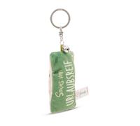 NICI Portachiavi Mini cuscino peluche Sowas von Urlaubsreifsreif, 8 cm, con campanello-colorato, compagno, per zaino o borsa, portachiavi per piccoli e grandi | 62113